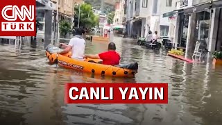 Fethiye&#39;de Yollar Göle Döndü! | CANLI HABER