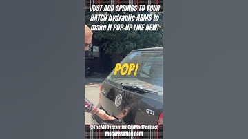 Watch a VW MK4 Hatch Pop UP as I pull Handle! #mk4 #vw #golf #gti #automobile #shorts #short #tiktok