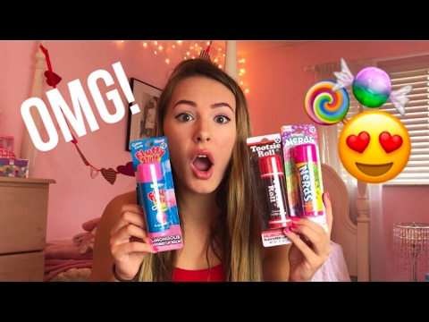 TRYING GIANT CANDY LIP BALMS 😍🍬 - YouTube TRYING GIANT CANDY LIP BALMS 😍🍬 - YouTube