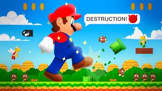 Mario DESTROYS anything on his path! | Evolution of Super Mario 3
