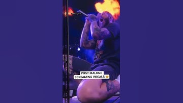 Thumbnail of Post Malone screaming vocals 🤯 #postmalone #heavymetal
