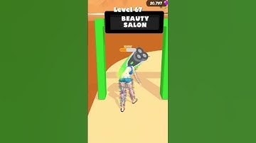 Hairy Girl Run 💇‍♀️ Funny Noob Gameplay (Android & iOS) #shorts
