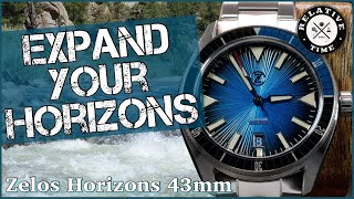A Near Perfect Diver Made Larger.  So Is Bigger Better? Zelos Teal Horizons 43mm Review