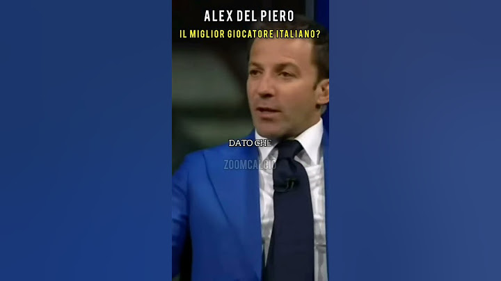 DEL PIERO SVELA CHI È PER LUI IL MIGLIOR GIOCATORE ITALIANO #calcio #goat #seriea #juventus #milan
