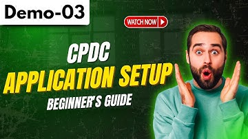 CPDC Demo 03 | Application Setup | Beginner