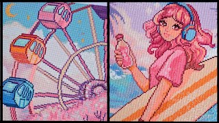 Start to Finish TWO 30x30cm Diamond Painting ASMR Compilation - No Talking - Relaxing & Satisfying screenshot 5