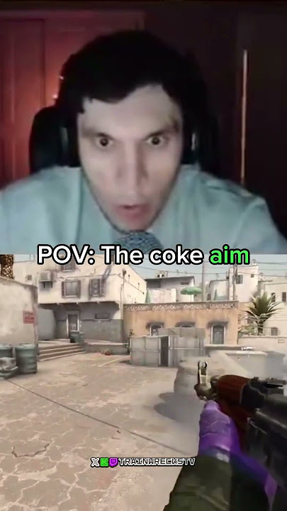 The coke aim is crazy..👀 @trainwreckstv #trainwreckstv #fy #fyp #aim #coke #cs2 #csgo