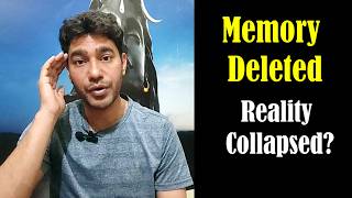 Does Reality Exist Without Memory? A 30 Second Live Experiment