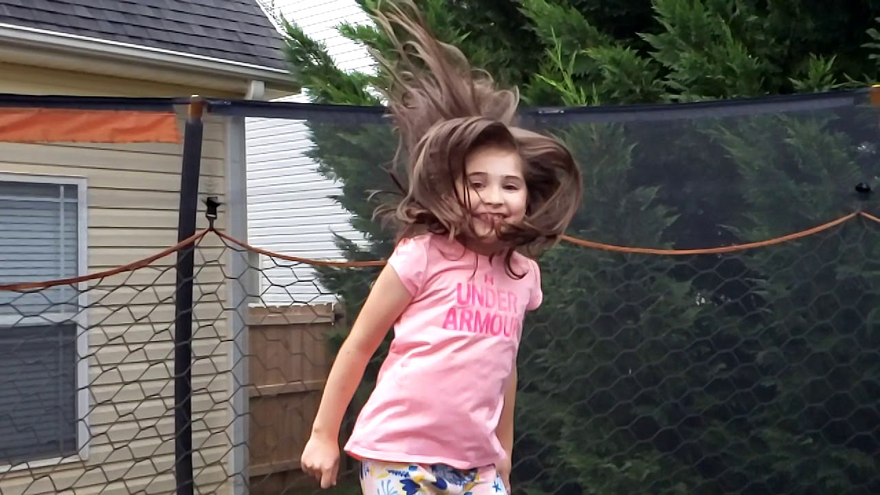 Peyton Olivia Hamby loves the trampoline! - YouTube
