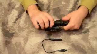 ACM LED Weapon Flashlight mod.2 with QD Mount and Tape Switch - Airsoft Gear Presentation