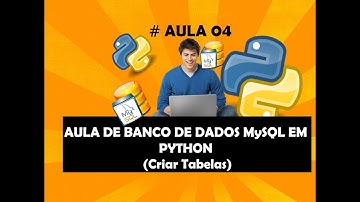 #4 Aula de Banco de Dados MySql em Python (Criando Tabelas)