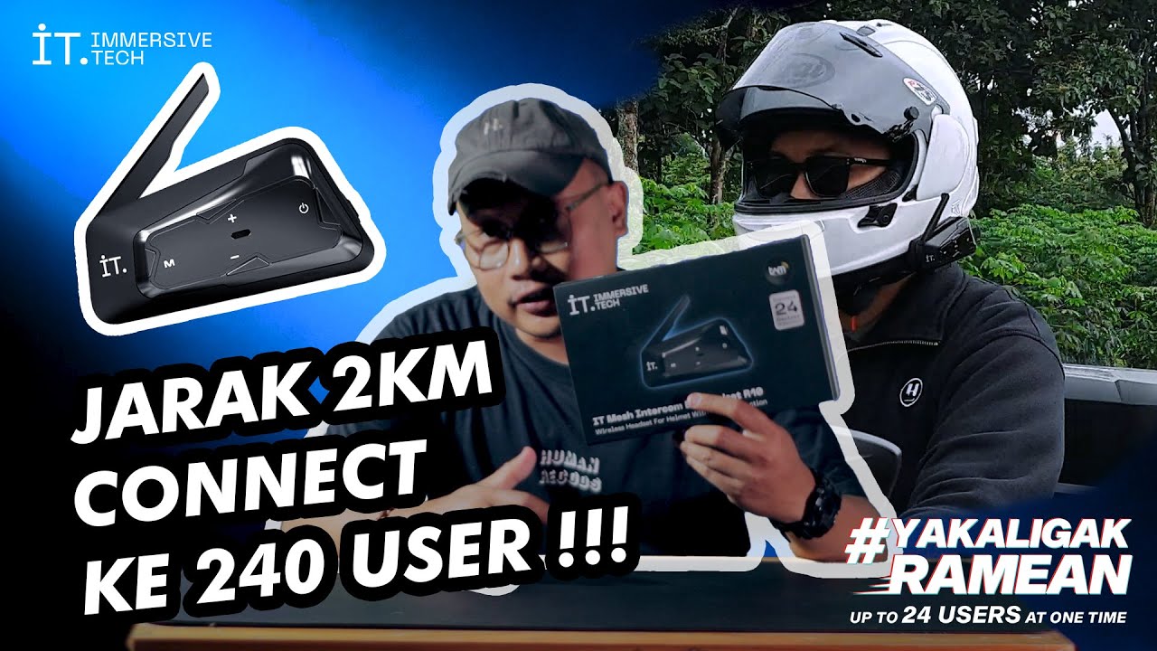 REVIEW & IMPRESI PEMAKAIAN IT (Immersive Tech) MESH INTERCOM R10 - YouTube
