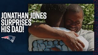 Jonathan Jones Gives His Dad the ULTIMATE Surprise! | New England Patriots