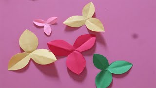 how to make 3 petal paper flower, dsk diy