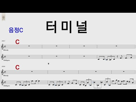 터미널 윤수일 C 통기타 카포 악보영상