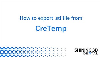 How to export stl file from CreTemp