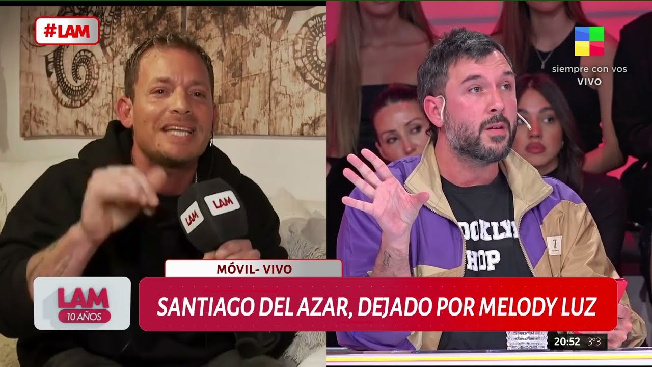 📢 HABLA SANTIAGO DEL AZAR TRAS LA VUELTA DE MELODY LUZ CON ALEX CANIGGIA
