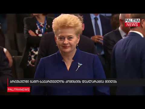 ბრიუსელში ნატო-საქართველოს კომისიის დეკლარაცია მიიღეს