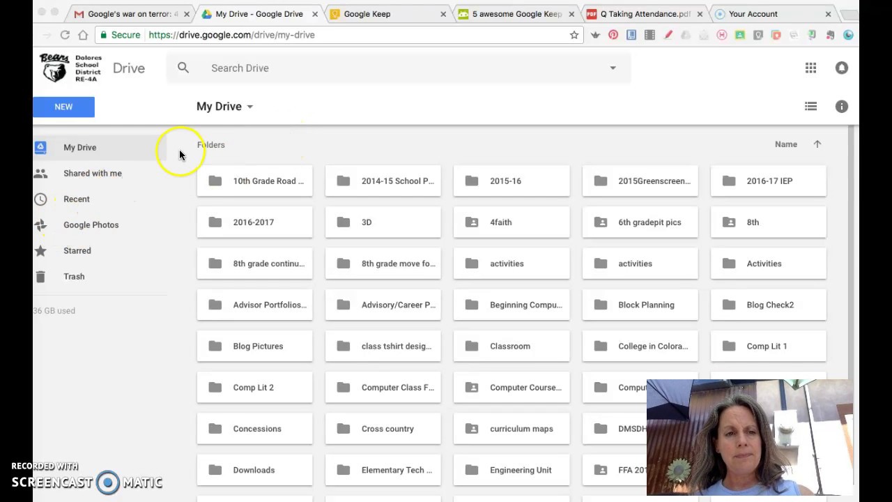 Accessing google drive youtube