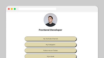 LinkTree Clone HTML + CSS  [EASY]
