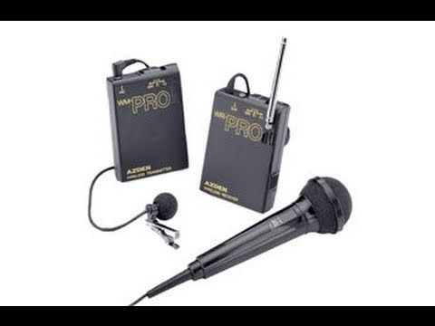 AZDEN ワイヤレスマイク　105LT ENG VR330: Azden WMS Pro Wireless Camera Mic System - YouTube