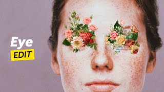 How to Create a Flower Eye Edit | Surreal Photo Manipulation| PicsArt Tutorial screenshot 3