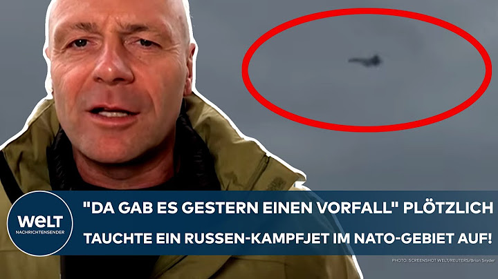PUTINS KRIEG: "Da gab es gestern einen Vorfall" Plötzlich taucht Russen-Kampfjet im Nato-Gebiet auf!