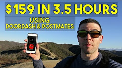 $159 IN 3.5 HOURS | DoorDash & Postmates Delivery Apps | YUUUUGE Tips - Better Than Uber!