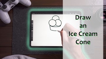 Procreate for Beginners - How to Draw an Ice Cream