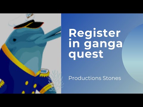 How to register/ login in ganga quest ❓|| Productions Stones ||