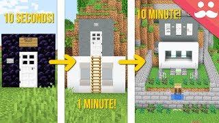 Minecraft SAFE HOUSE: 10 Minute, 1 Minute, 10 Seconds!