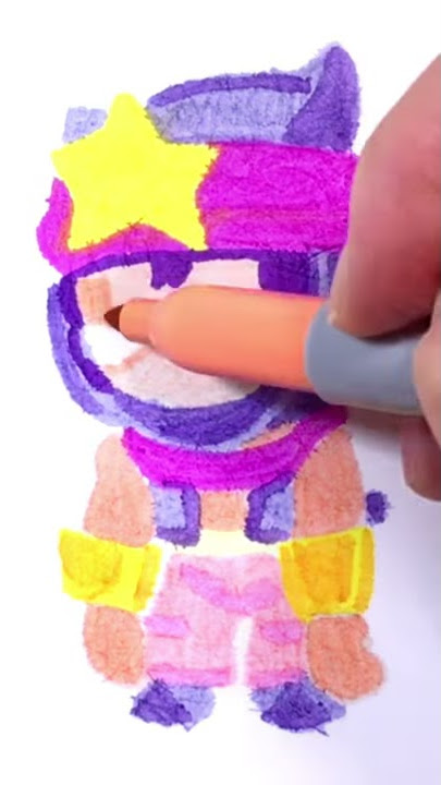 DIY Brawl Stars Sandy Shrink Plastic #shorts