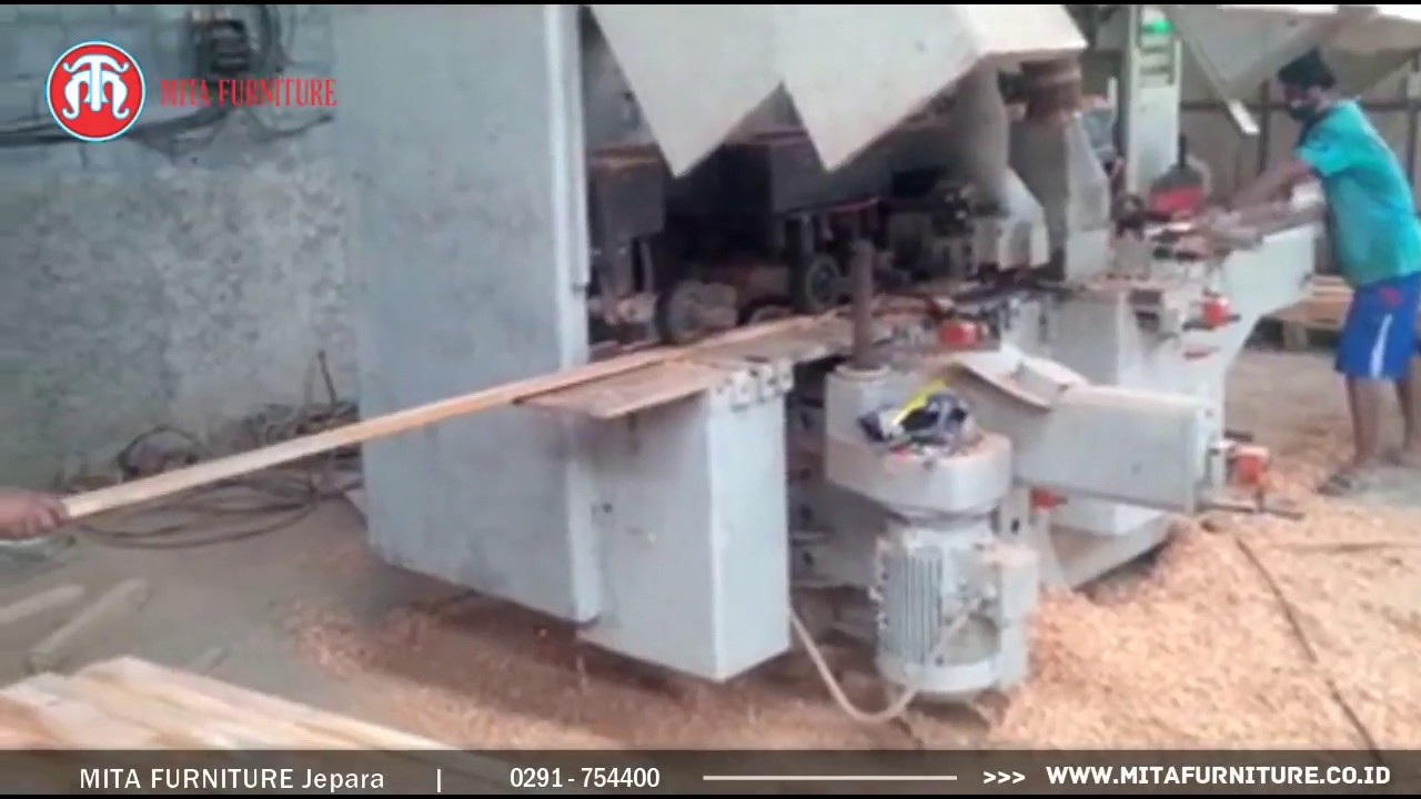 Molding Machine Wood Working - Mita Furniture Jepara Indonesia - YouTube