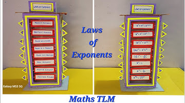 Laws of Exponents working model | Maths project | how to make exponent model | maths tlm