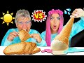 ASMR Wet vs. DRY Food Eating Challenge