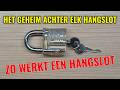 hoe werkt een hangslot slot!! How A Padlock Works! #slot #sleutel