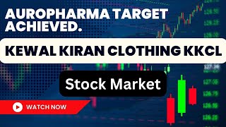 Stock Market Latest | Auropharma Targer achived | Kewal Kiran Clothing KKCL Analysis.
