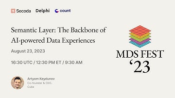 Semantic Layer : the backbone of AI powered data experiences ft. Artyom Keydunov