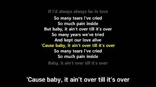 It Ain't Over 'Til It's Over (Lyrics) - Lenny Kravitz