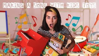 Making a Song Using Kids Toys ONLY | Geena