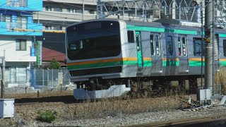 京浜東北線各駅停車南浦和行きE233系834A149と京急線特急三崎口行き1113+特急京急川崎行き1437、上野東京ライン普通熱海行きE231系1541E U530+E233系U222が走行！