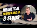 Write your theoretical framework in 3 easy steps