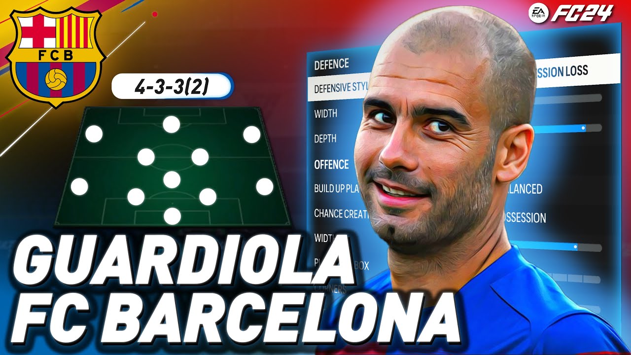 RECREATE THE TIKI-TAKA PLAYING STYLE OF PRIME GUARDIOLA'S FC BARCELONA 4-3-3 IN EA FC 24