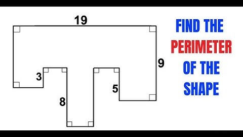 Calculate the Perimeter of the given shape | Fun Geometry problem