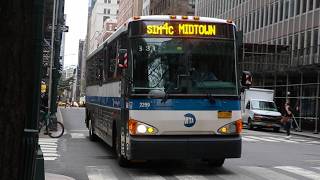 NYCT Bus: 2013 MCI D4500CT #2299 on the SIM4C at Madison Avenue and 39th Street