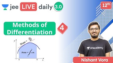 JEE: Methods of Differentiation L4 | Unacademy JEE | JEE Maths | Nishant Vora