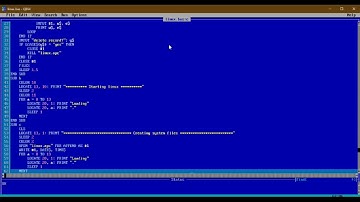 How to make fake linux like programme using QBASIC