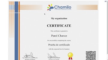 Generar certificados con Chamilo