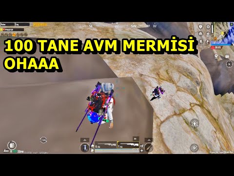 100 TANE AVM MERMİSİ TOPLADIM OHA SOLO VS SQUAD PUBG MOBİLE