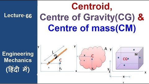 Centroid, Centre of Gravity & center of mass #lecture 66 #ENGINEERING MECHANICS
